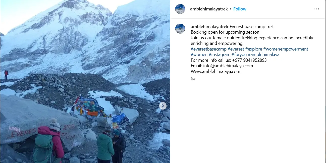 Instagram Captions of Abmble Himalaya