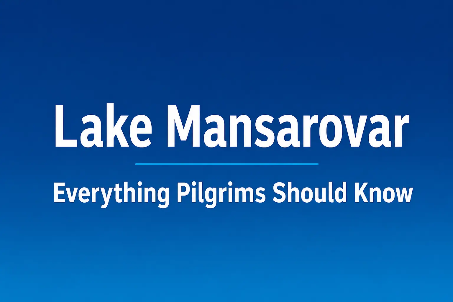 Lake Mansarovar